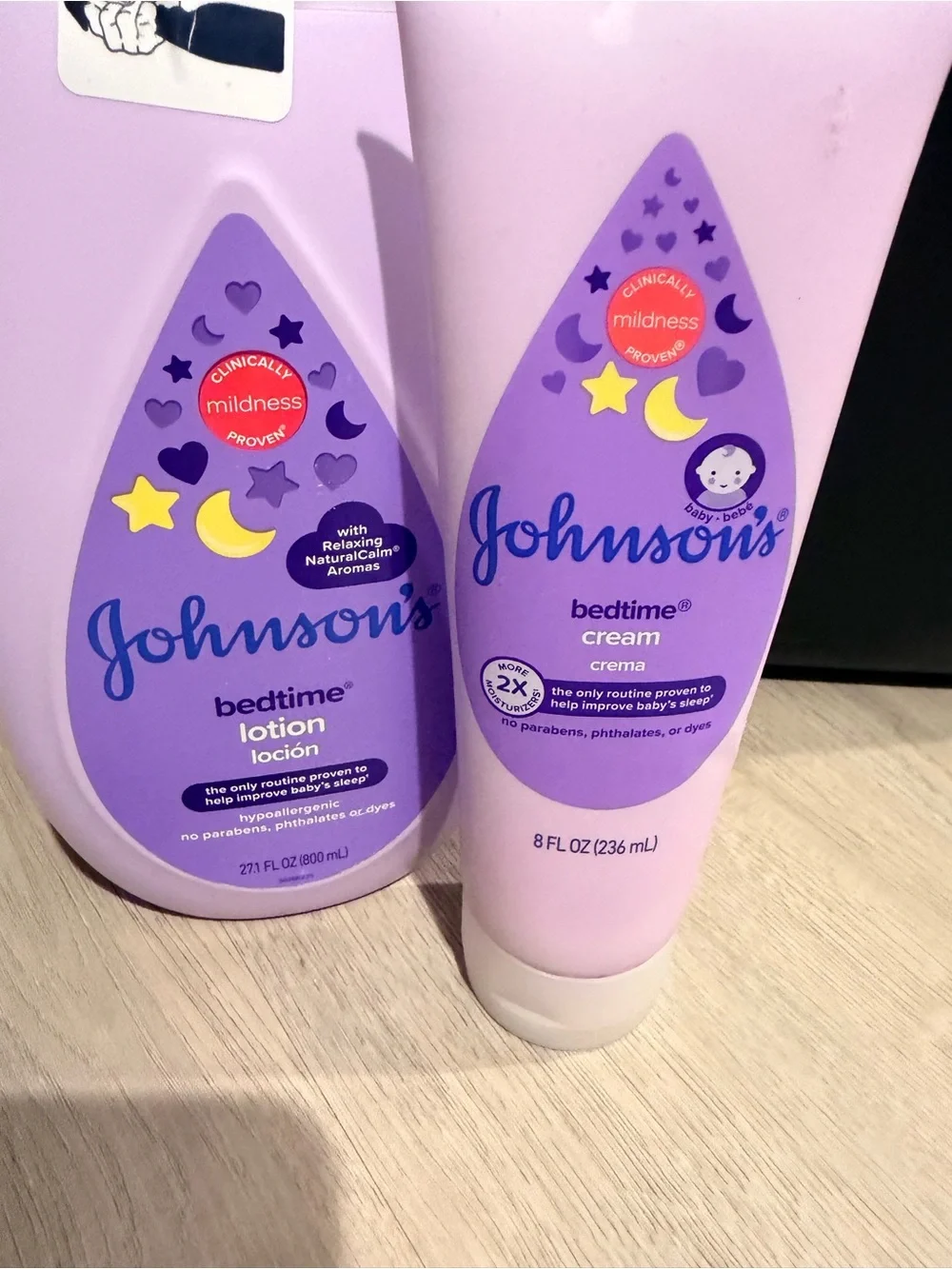 Johnson's Bedtime Cream & Lotion for Kids - Lavender (Purple)